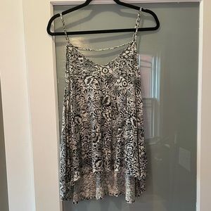 Wild Pearl Backless Floral Tank